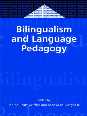 cover image of Bilingualism and Language Pedagogy